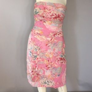 Kay Unger Floral chiffon dress